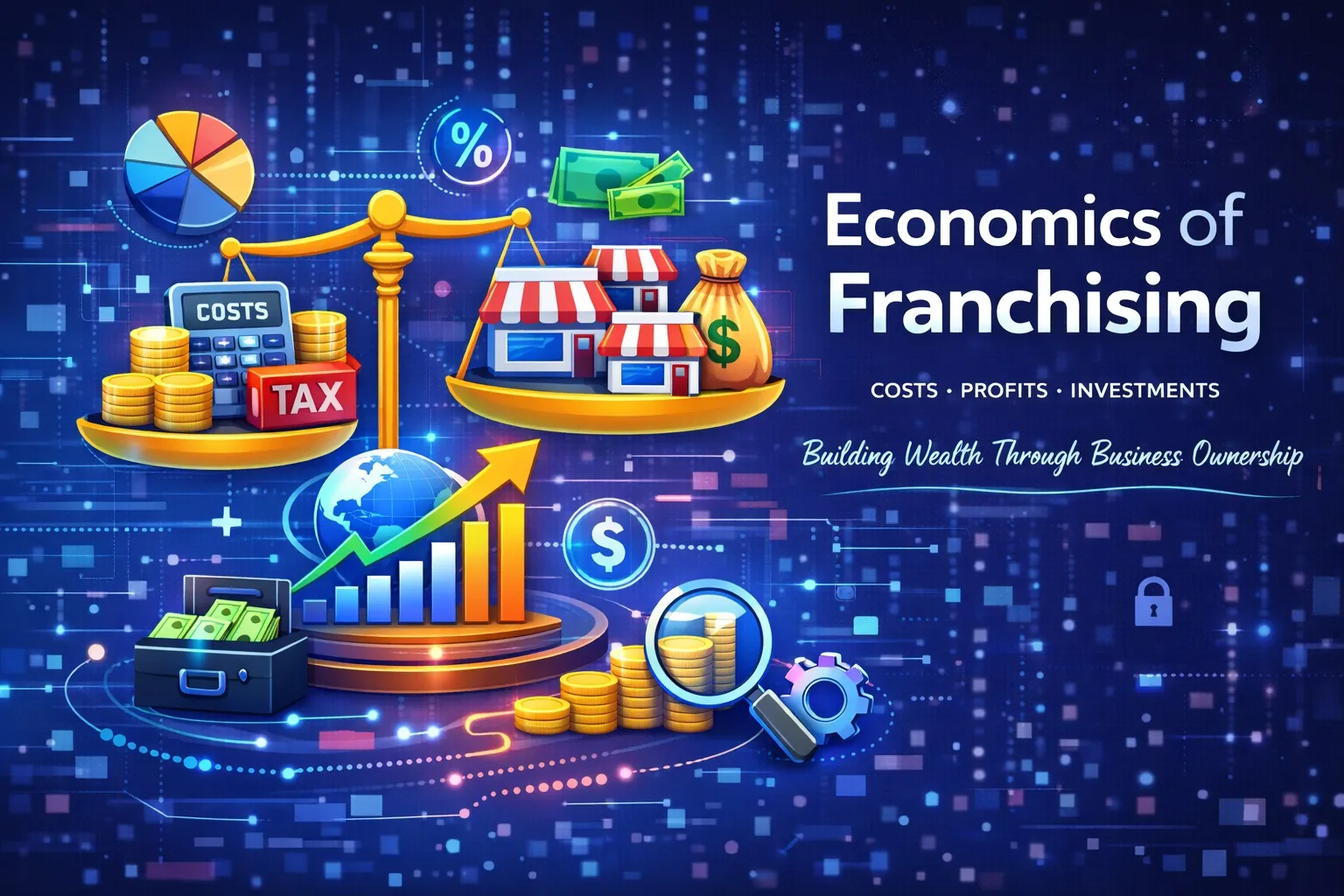 Modern franchise business storefront